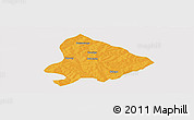 Political Panoramic Map of Sapouy, cropped outside