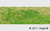 Satellite Panoramic Map of Sapouy