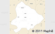 Classic Style Simple Map of Sapouy
