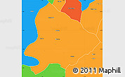 Political Simple Map of Sapouy
