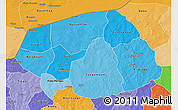 Political Shades 3D Map of Soum