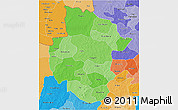 Political Shades 3D Map of Sourou