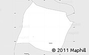 Silver Style Simple Map of Gomboro