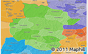 Political Shades Panoramic Map of Sourou