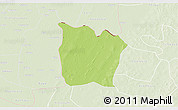 Physical 3D Map of Toeni, lighten