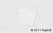 Silver Style 3D Map of Toeni, single color outside