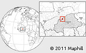 Blank Location Map of Toeni, highlighted country