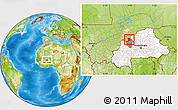 Physical Location Map of Toeni, highlighted country, highlighted parent region