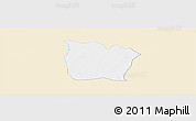 Classic Style Panoramic Map of Toeni, single color outside