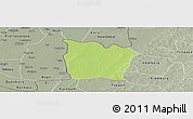 Physical Panoramic Map of Toeni, semi-desaturated