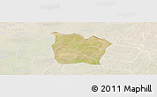 Satellite Panoramic Map of Toeni, lighten