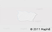Silver Style Panoramic Map of Toeni, single color outside