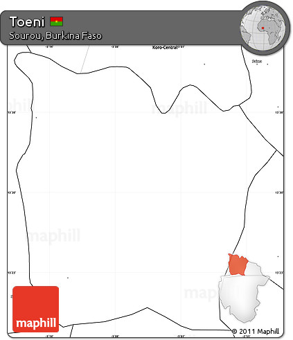 Blank Simple Map of Toeni