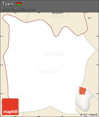 Classic Style Simple Map of Toeni