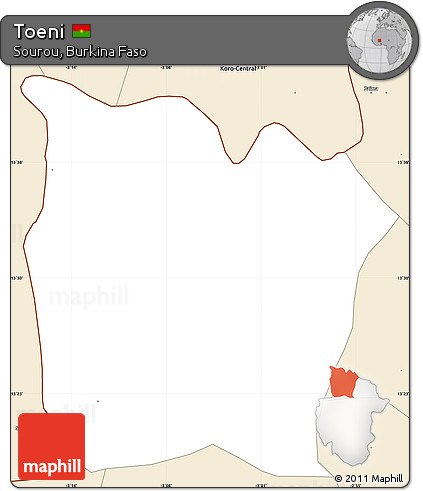 Classic Style Simple Map of Toeni