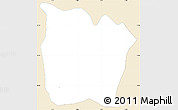 Classic Style Simple Map of Toeni, single color outside