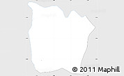 Silver Style Simple Map of Toeni, single color outside