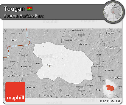 Gray 3D Map of Tougan