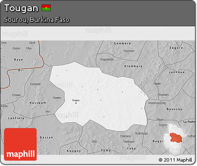 Gray 3D Map of Tougan