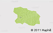 Physical 3D Map of Tougan, cropped outside