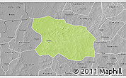 Physical 3D Map of Tougan, desaturated