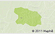 Physical 3D Map of Tougan, lighten