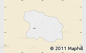 Classic Style Map of Tougan, single color outside