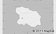 Gray Map of Tougan, single color outside