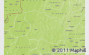 Physical Map of Tougan