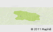 Physical Panoramic Map of Tougan, lighten