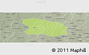 Physical Panoramic Map of Tougan, semi-desaturated