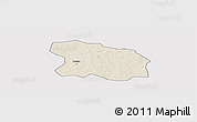 Shaded Relief Panoramic Map of Tougan, cropped outside