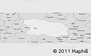 Silver Style Panoramic Map of Tougan