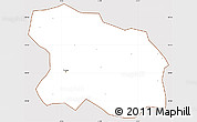 Classic Style Simple Map of Tougan, cropped outside
