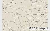 Shaded Relief Map of Yaba
