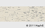 Shaded Relief Panoramic Map of Yaba