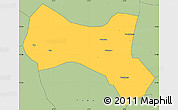 Savanna Style Simple Map of Yaba