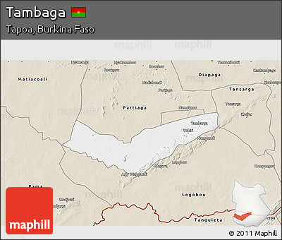 Classic Style 3D Map of Tambaga