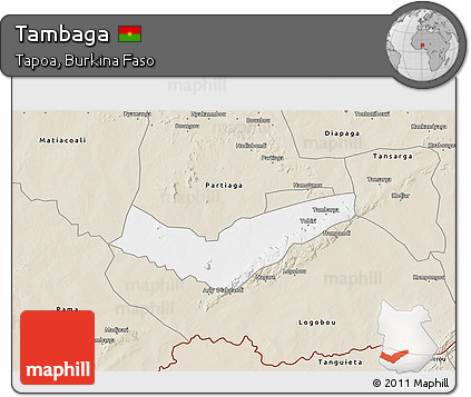 Classic Style 3D Map of Tambaga