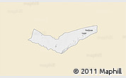 Classic Style 3D Map of Tambaga, single color outside