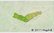 Satellite 3D Map of Tambaga, lighten