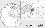 Blank Location Map of Tambaga, highlighted country, highlighted parent region