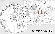 Blank Location Map of Tambaga, highlighted country