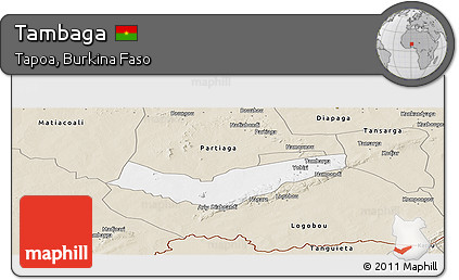 Classic Style Panoramic Map of Tambaga