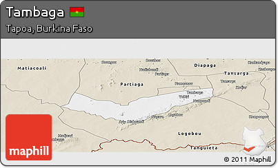 Classic Style Panoramic Map of Tambaga