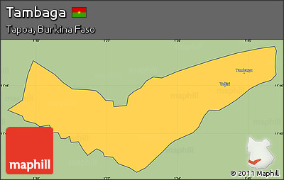 Savanna Style Simple Map of Tambaga, cropped outside