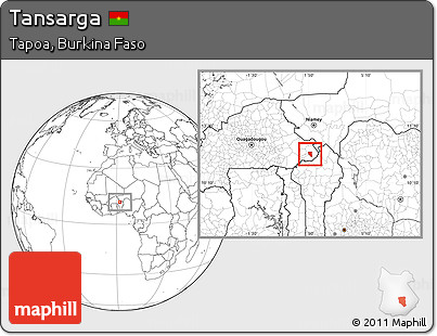 Blank Location Map of Tansarga