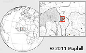 Blank Location Map of Tansarga, highlighted country, highlighted parent region