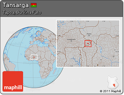 Gray Location Map of Tansarga