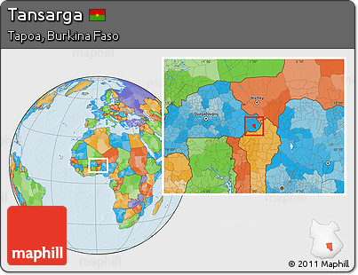 Political Location Map of Tansarga